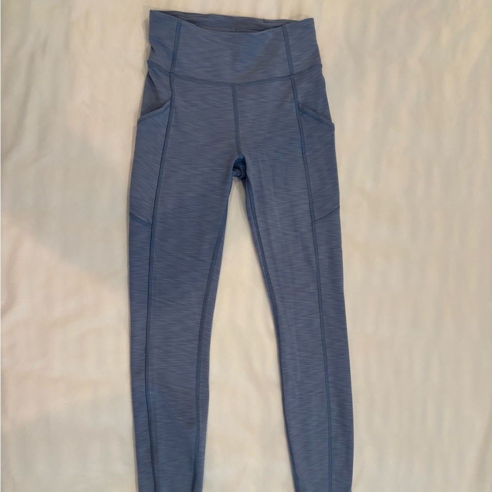 Invigorate High-Rise Tight 28" *Online Only Color: Heathered Water Drop Size4 - Picture 5 of 7